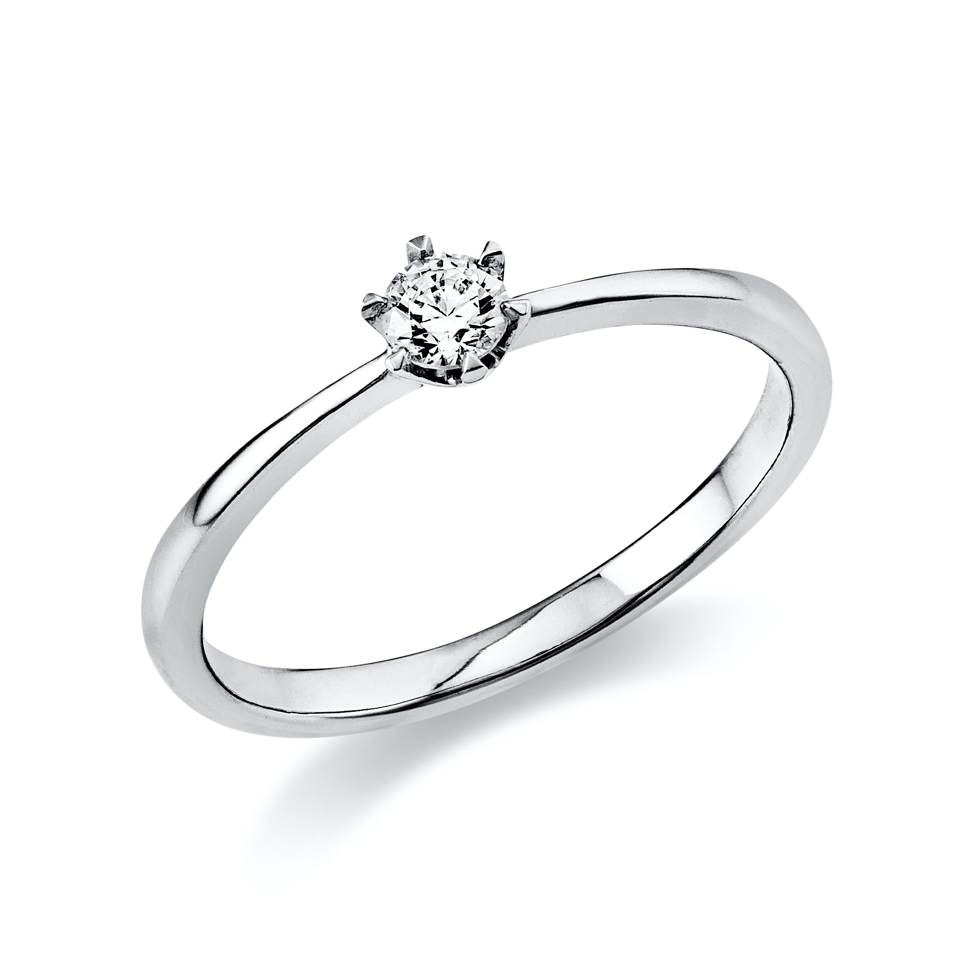 Verlobungsring mit Solitärdiamant