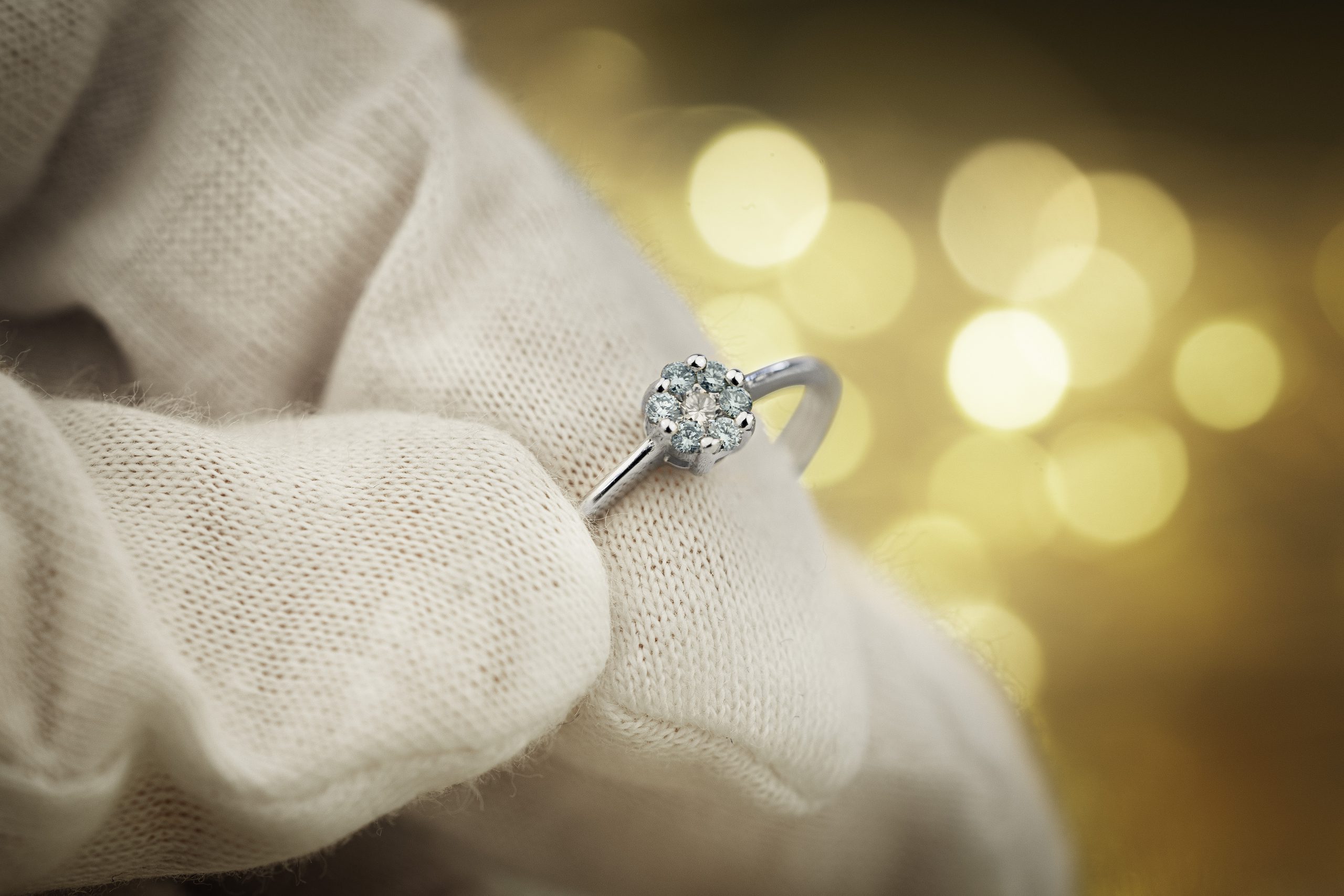 Diamantgrößen direkt am Ring sehen