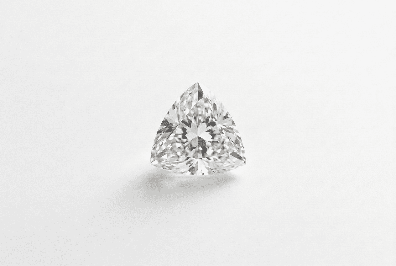 Trillion Diamant in Draufsicht