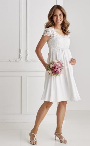 Liebreiz-Umstandskleid-Schwangerschaftsbrautkleid-LU-7505 Brautkleid-Umstandskleid-kurz 1