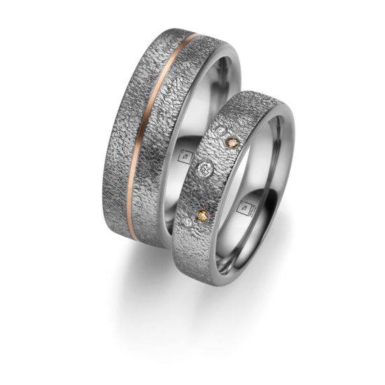 TA27-TA-28-Tantal-Trauringe-Rotgoldeinlage-Diamanten-Eingerieben-Dragonskin-ohne-Nummer