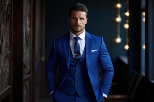 010-Sophisticated Elegant men formal suit floated. Generate Ai